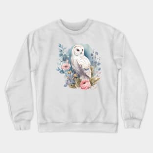 Owl Floral Crewneck Sweatshirt